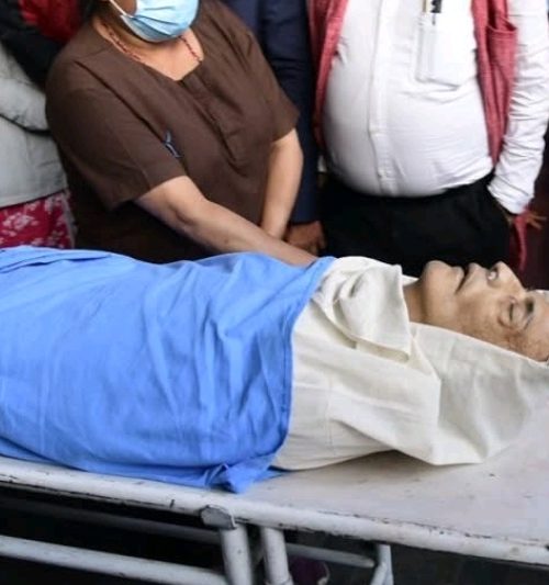 पूर्वमन्त्री एवं वामपन्थी नेता नेपालको निधन, पार्थिव शरीर आर्यघाट लगियो