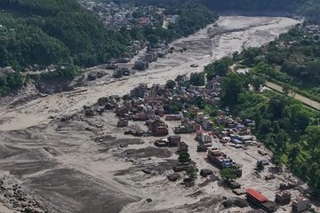 भाेटेकाेशीमा अाएको बाढिकाे वितण्डा